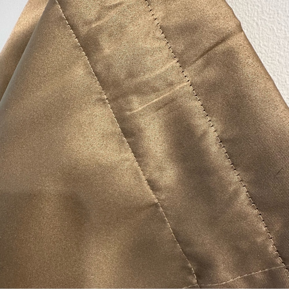 Mainstays Taupe Woven Solid Fabric curtains, drapes. 3windows, Ex condition